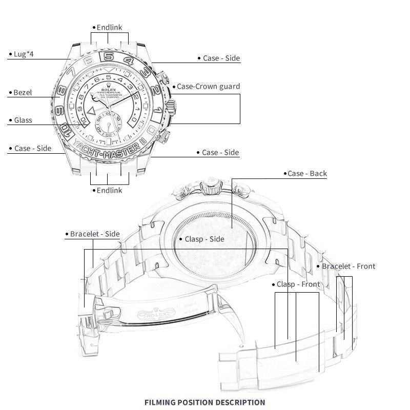 ARTZ WATCH PROTECTIVE FILM FOR ROLEX YACHT-MASTER II 44 M116681-0002