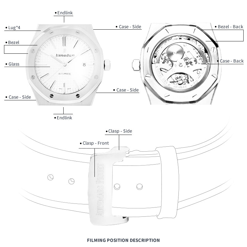 ARTZ WATCH PROTECTIVE FILM FOR AUDEMARS PIGUET ROYAL OAK SELF-WINDING 37 15450OR