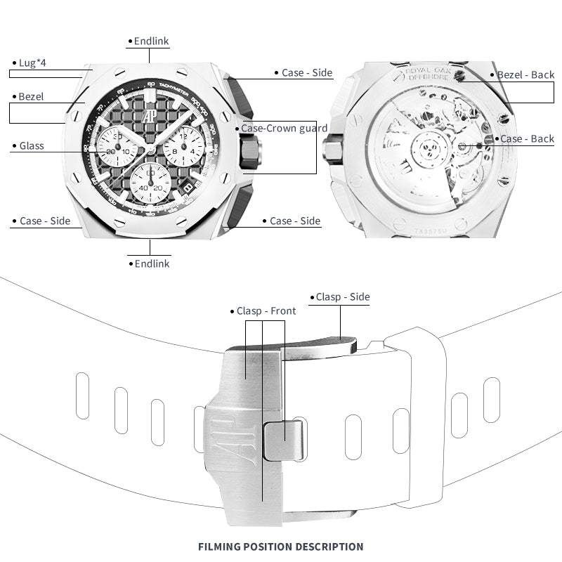 ARTZ WATCH PROTECTIVE FILM FOR AUDEMARS PIGUET ROYAL OAK OFFSHORE 43 26420TI