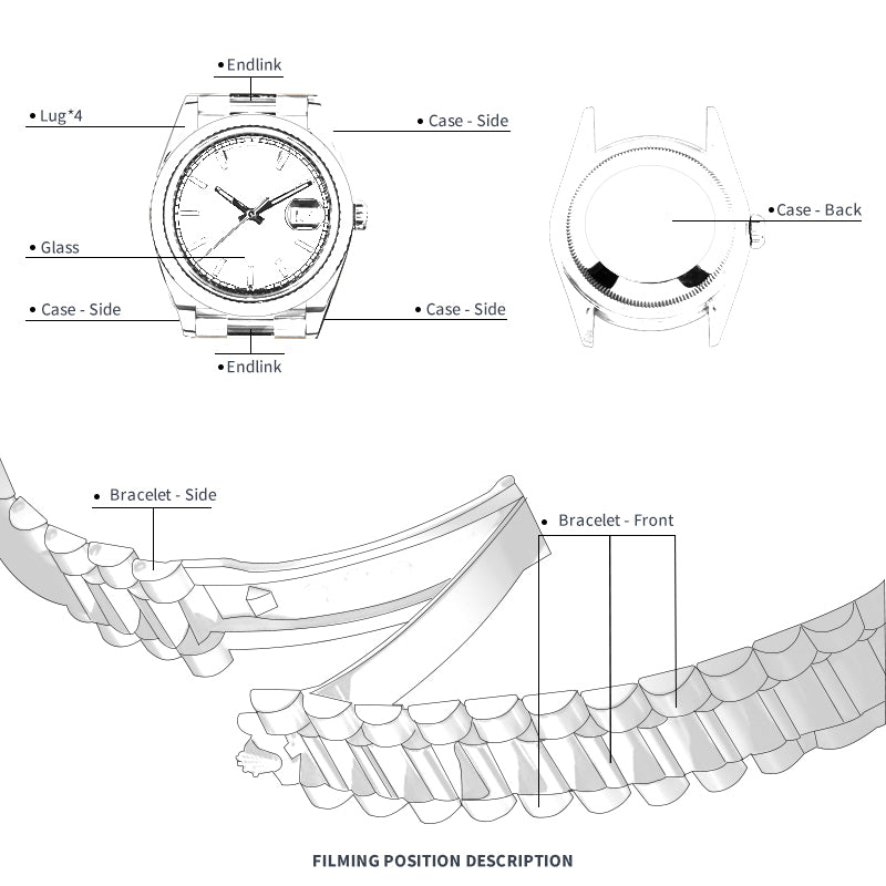 ARTZ WATCH PROTECTIVE FILM FOR ROLEX DATEJUST 31 279135RBR-0014