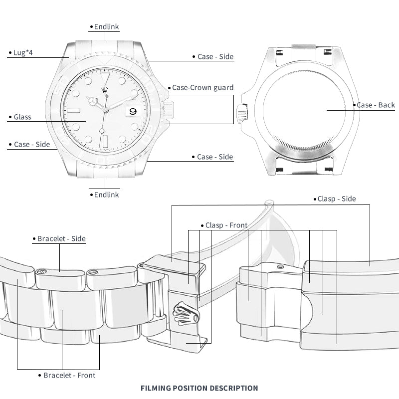 ARTZ WATCH PROTECTIVE FILM FOR ROLEX YACHT-MASTER 40 16622