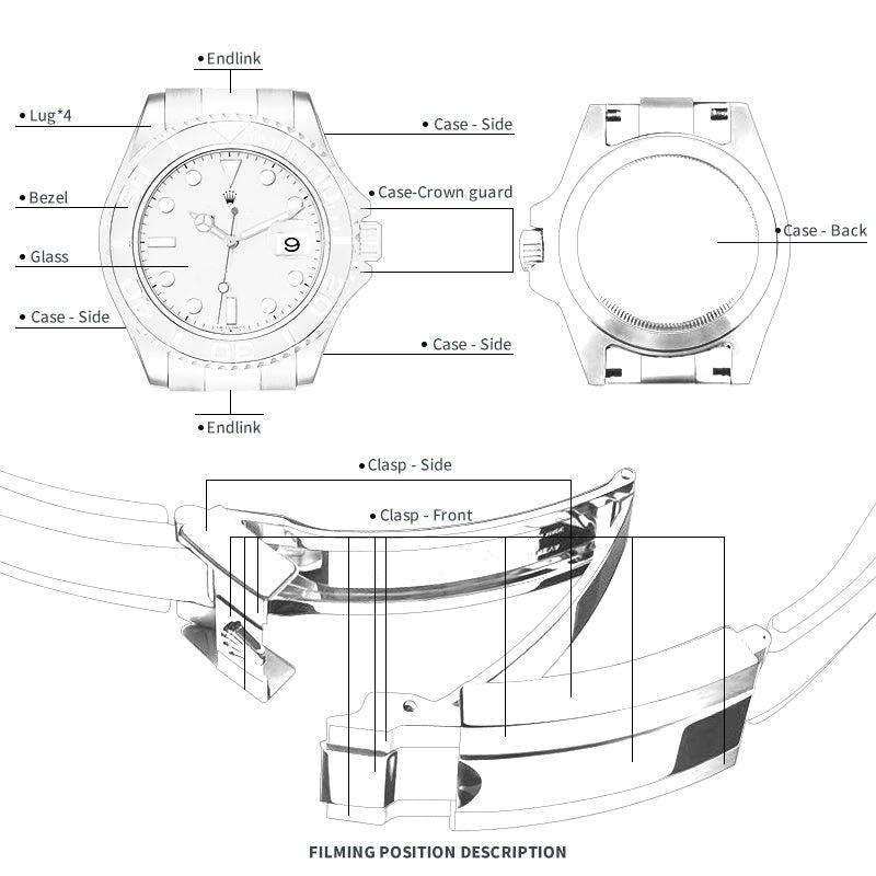 ARTZ WATCH PROTECTIVE FILM FOR ROLEX YACHT-MASTER 40 126655-0005